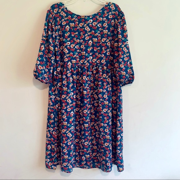 ASOS Design short sleeve floral smock dress - Picture 6 of 8